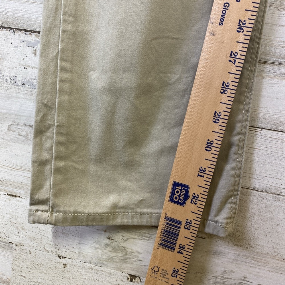 Riders by Lee Pants Women 12 Long Beige Straight Leg Mid-Rise Slimming Chino - Picture 11 of 11